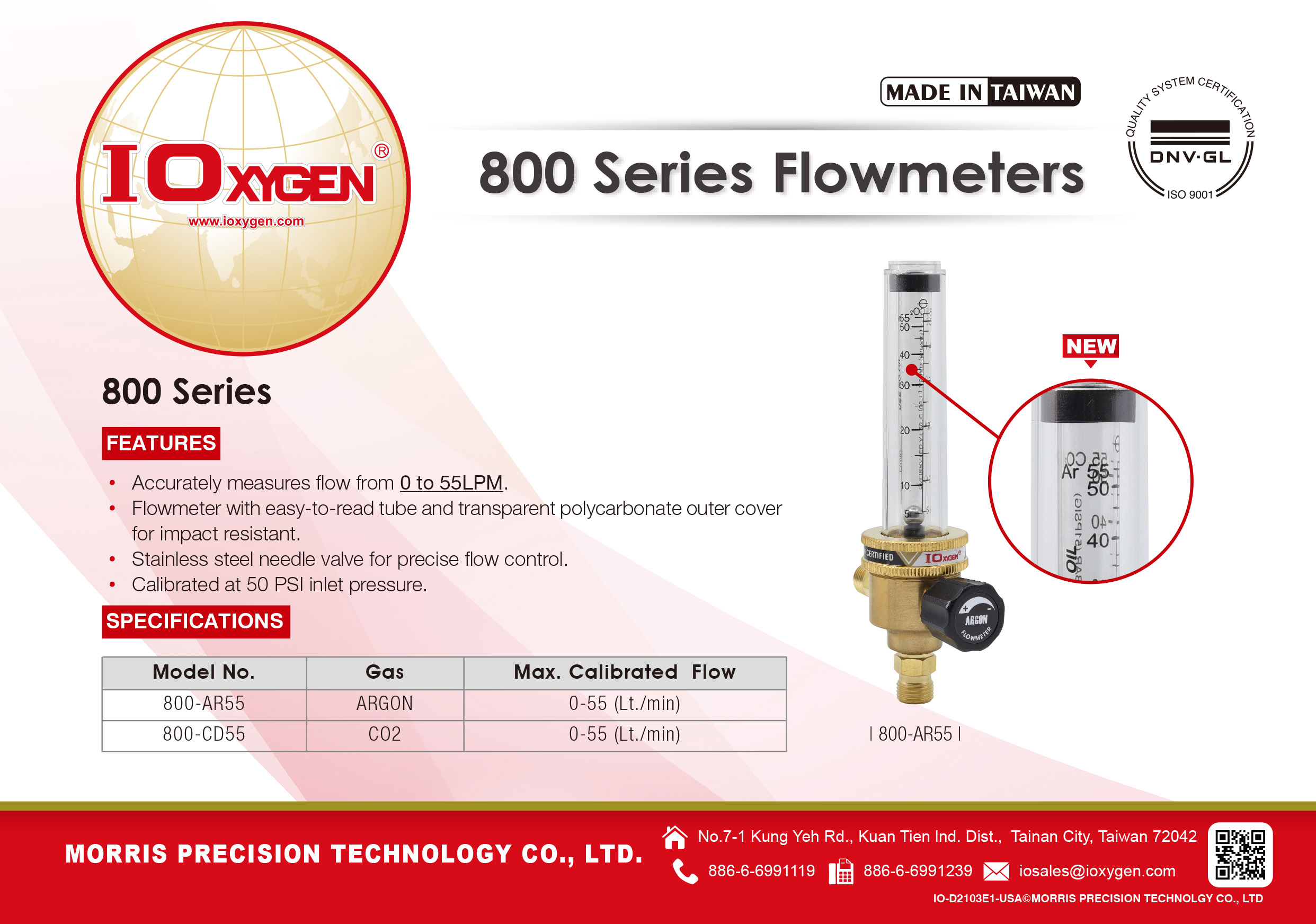 800-AR55 Flowmeters