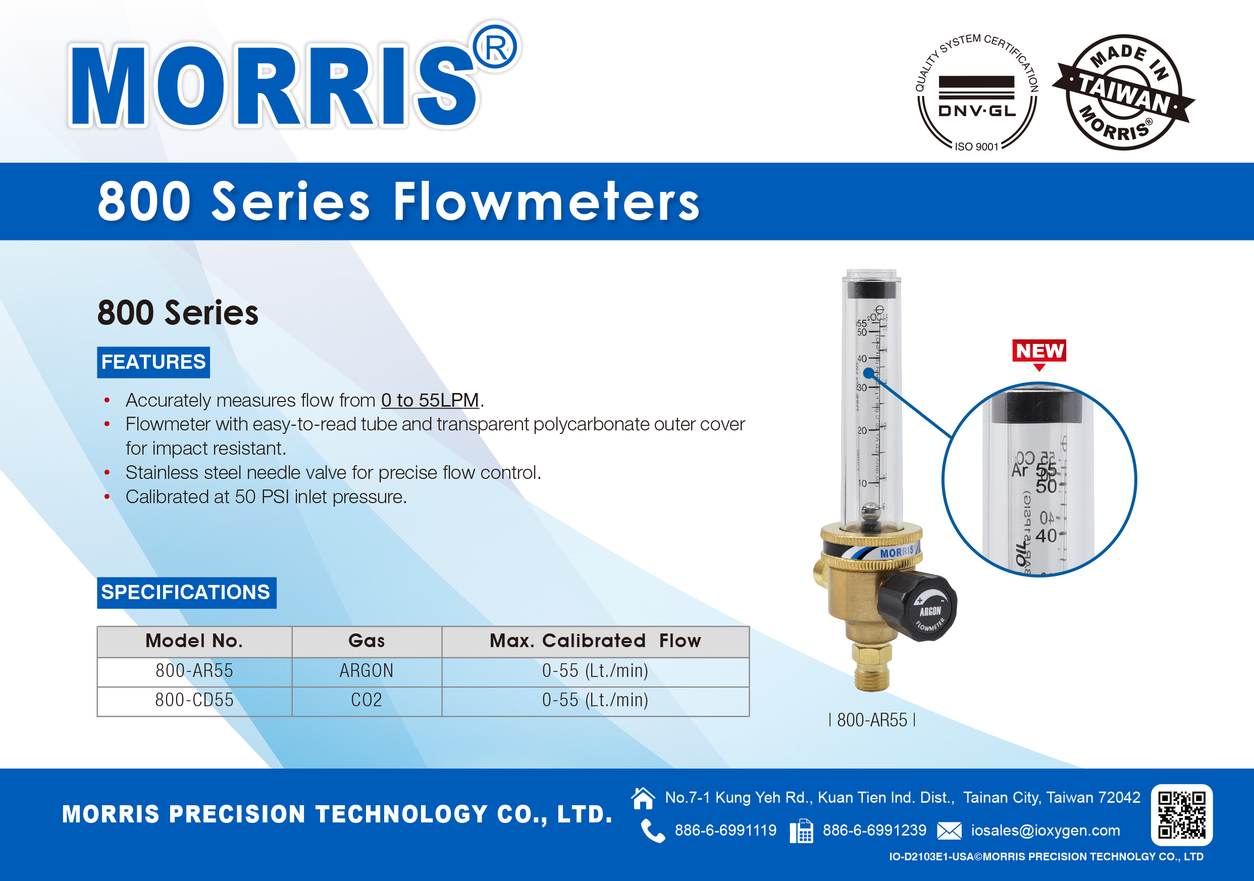 800-AR55 Flowmeters (MORRIS)