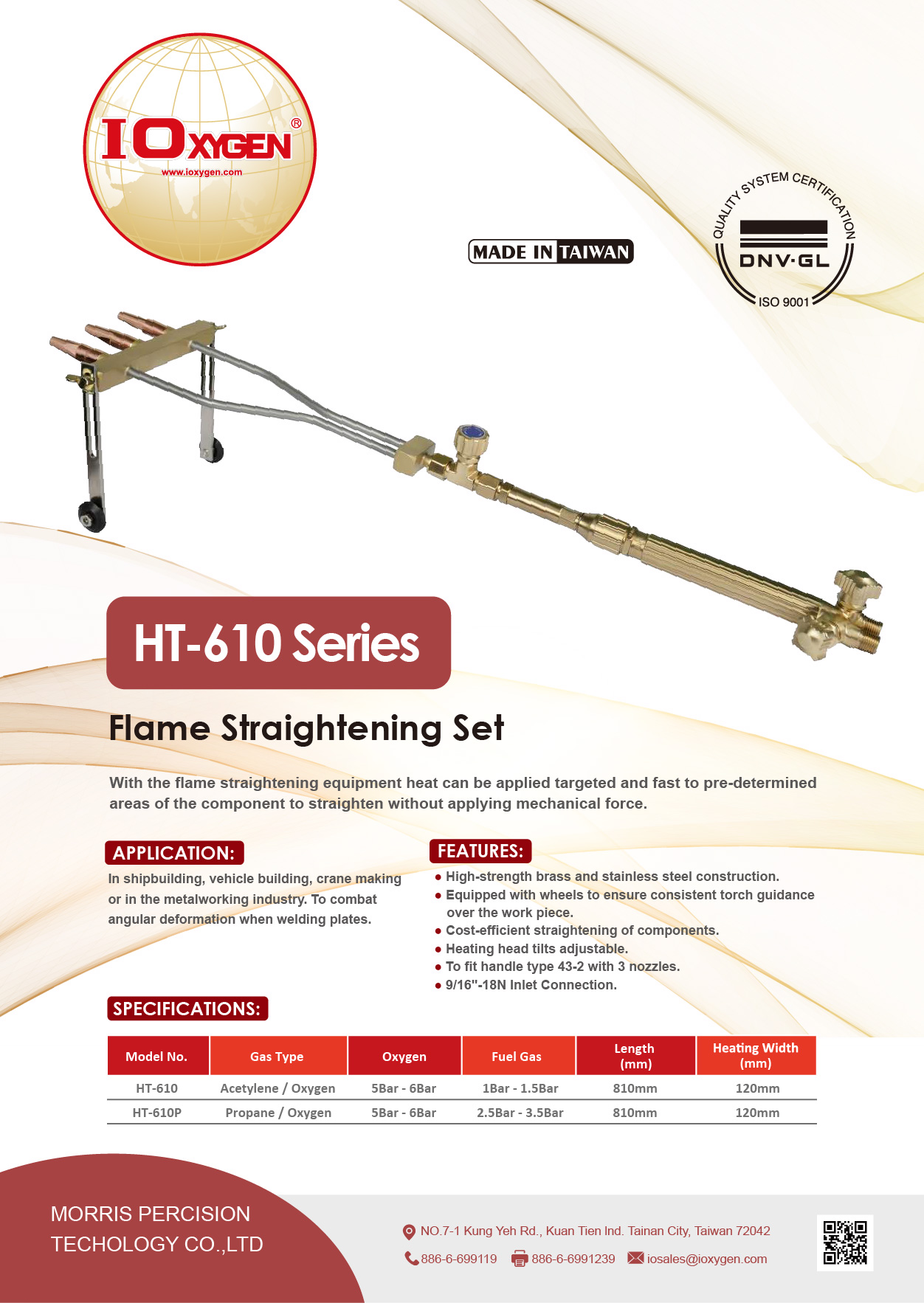 Flammrichtset der Serie HT-610