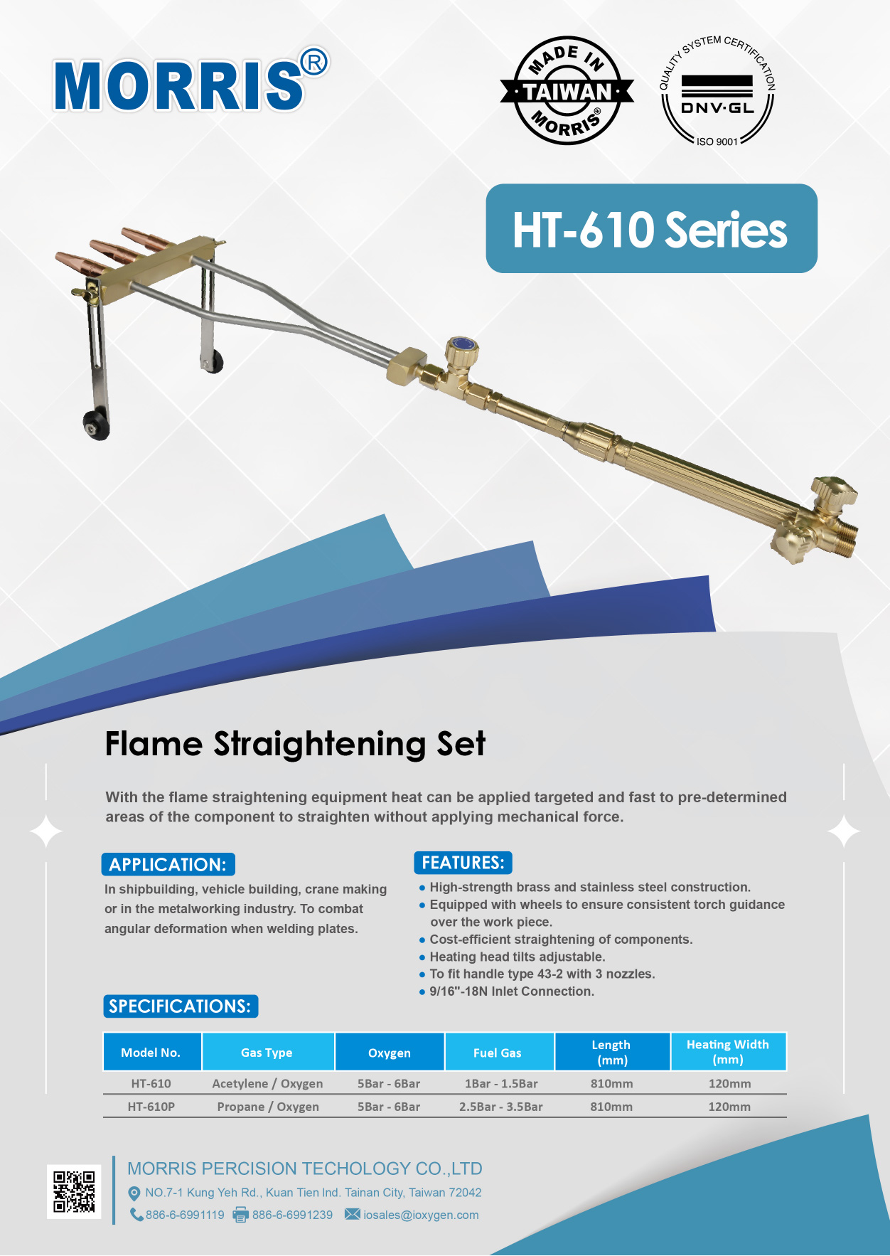 Flammrichtset der Serie HT-610 (MORRIS)